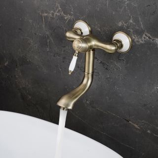 Настенный смеситель для кухни/раковины Lemark Villa LM4811B бронза